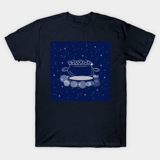 pot of gold, gold, wealth, treasure, money, jewelry, satisfying, concept, galaxy, space, stars, T-Shirt